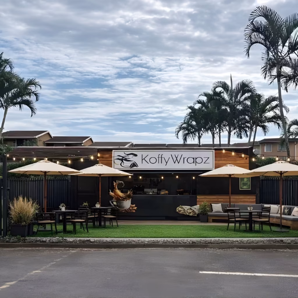 Modern KoffyWrapz Container Coffee Shop